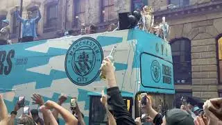 Manchester City Treble Winners Victory Parade 2023 Clip