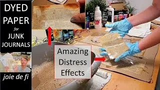 DYED PAPER For JUNK JOURNALS ⭐ You Will LOVE the Result ✅ Tutorial Step by Step