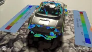URANS (Unsteady) CFD Numerical Simulation of a BMW Z3 in Augmented Reality