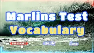 Marlins Test For Seafarer - Vocabulary