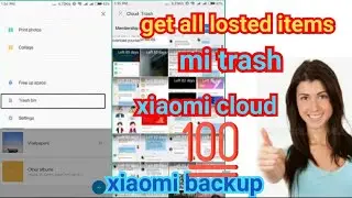 🔴mi cloud gallery settings xiaomi cloud how to backup from mi cloud trash  mi settings