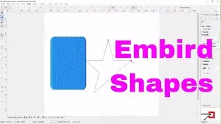 Embird Studio:  how to create machine embroidery shape in Embird!