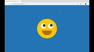 Smiley Face Eyes Follow Mouse Cursor using CSS + JS