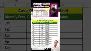 Create Checklist In Google Sheet | Google Sheet Tutorial | Google Sheet Checklist |
