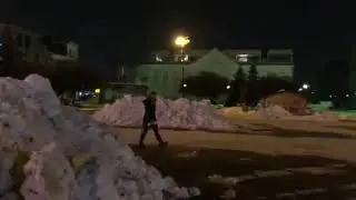 Námestie Andreja Hlinku večer