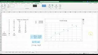 En Küçük Kareler Yöntemi Regresyon Analizi Excel Uygulaması ile Eğri Uydurma Örnek Gösterim Kısım 2