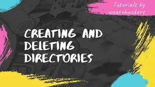 4.How to create and delete directories using windows command line(CMD) | By We Are Hackers Community