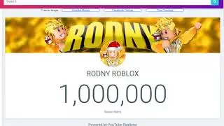 Momento exacto cuando rodny roblox llego al millon de suscriptores!!😱😱