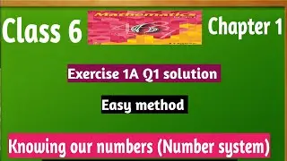 Number system|Exercise 1A Q.1| Rs Aggarwal class 6|S Maths world.