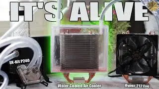Water Cooled Air Cooler Tested Against - Air Cooled Hyper 212 EVO and the EK-Supremacy EVO
