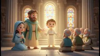 “Where Was Jesus? 😲 | Jesus at the Temple (Age 12) | Bible Story for Kids”