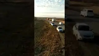 Колонна, Машины скорой помощи едут в Усть Каменогорск 02.11.2020 г