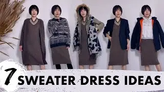 How to Style a Sweater Dress in Winter｜smart casual for women