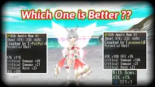 CritDmg10%Dex6% OR  CritDmg6%Dex10% is Better for Bow? [ToramOnline]