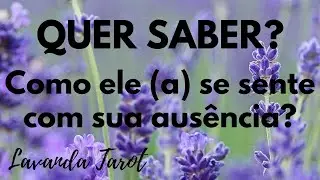 #tarot 💜🪻QUER SABER? Como ele (a) se sente com sua ausência?💜🪻