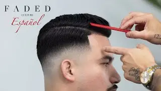 Cómo hacer el peinado PERFECTO con raya al lado, Faded Culture 🔥💈