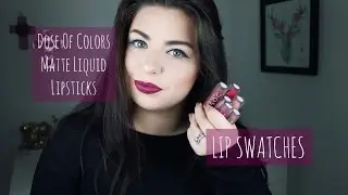 Dose Of Colors Liquid Lipsticks | FAIR SKIN LIP SWATCHES | Hannah Jay Elle