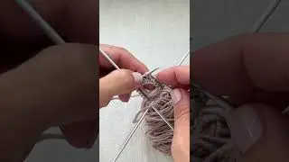 Видео для новичков! Провязывание лицевых петель.