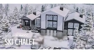 SKI CHALET + Ответы на вопросы | NOCC | Sims 4 Speed build ❄️