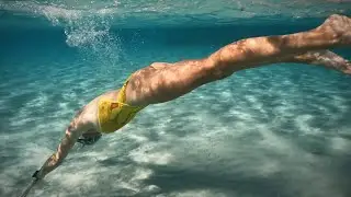 breaststroke drill in the sea