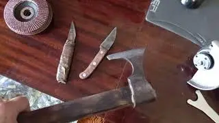 Восстанавливаю старые ножи, прикольные и самобытные