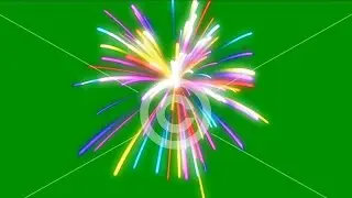 Green screen fireworks effects