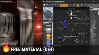 [FREEBIE] Material with animated wind and fake gravity UE4 tutorial