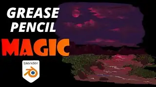 Environment Design with Blender Grease Pencil🔥🔥🔥