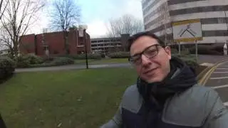 Walking from Manchester airport to Crowne Plaza hotel. Time Lapse.