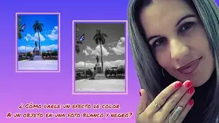 ¿ Cómo darle un efecto de color a un objeto en una foto en blanco y negro ?