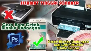 cara mudah mencetak blanko undangan dengan bantuan HANDPHONE