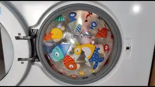 Experiment - Full Beach Ball  with Water- in a Washing Machine