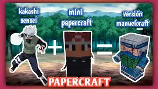 como hacer a un mini Kakashi sensei de papel súper fácil y rápido | papercraft caseros | papercraft