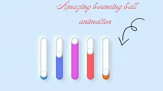 Amazing bouncing ball animation css only || css tutorial