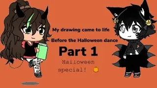 My drawing came to life before the Halloween dance Part 1 |GLMM| (Halloween Special🎃👻)