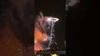 Fireworks in Eiffel Tower Paris 2024 . #olympics2024 #olympicparis #paris2024 #eiffeltower2024