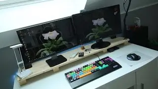 Schreibtisch verändert?/Ich baue eine Monitor Erhöhung/Ständer