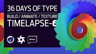 Offset Spinning Rainbow 6 | Cinema4D timelapse | Step Effector & Signal