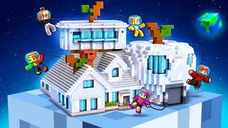TALCACITY, but our HOUSES are on the MOON in Minecraft!