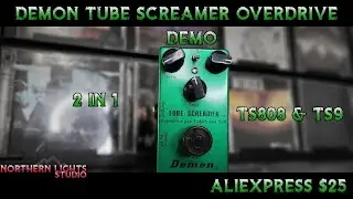 DEMON TUBE SCREAMER 2 PEDALS IN 1 (NO TALKING) $25 PEDAL ALIEXPRESS RUNNING INTO THE LINE 6 POD GO