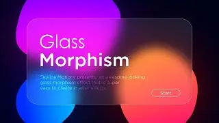 Glass Morphism Effect in After Effects | After Effects Tutorial | Easy way!