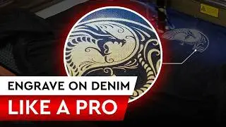How to Perfectly Laser Engrave Denim Using Laser CO2 Machine Wattsan 6090 LT