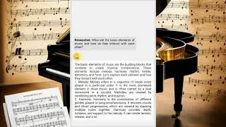 Decoding Music's DNA: Describing the Elements of Music with Chat GPT