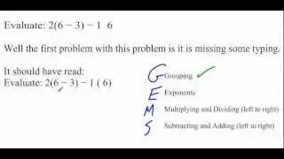 Another order of operations video