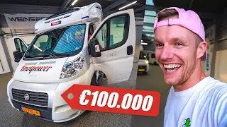CAMPER VAN €100.000 GEPIMPT MET KNOLPOWER! OP NAAR HET BUITENLAND! 
