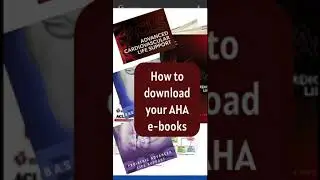 How to download AHA e-books