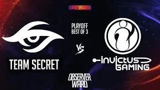 Team Secret vs Invictus Gaming | Epicenter Moscow | 09.06.2017 | RU Highlights