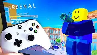 Playing Roblox Arsenal on Xbox One!!