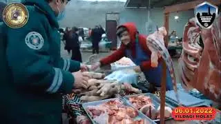 Бухоро вилоятидаги бозорларнинг бирида рейд ўтказилди.