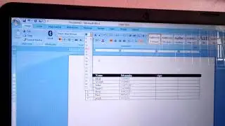 HOW TO INSERT A TABLE
